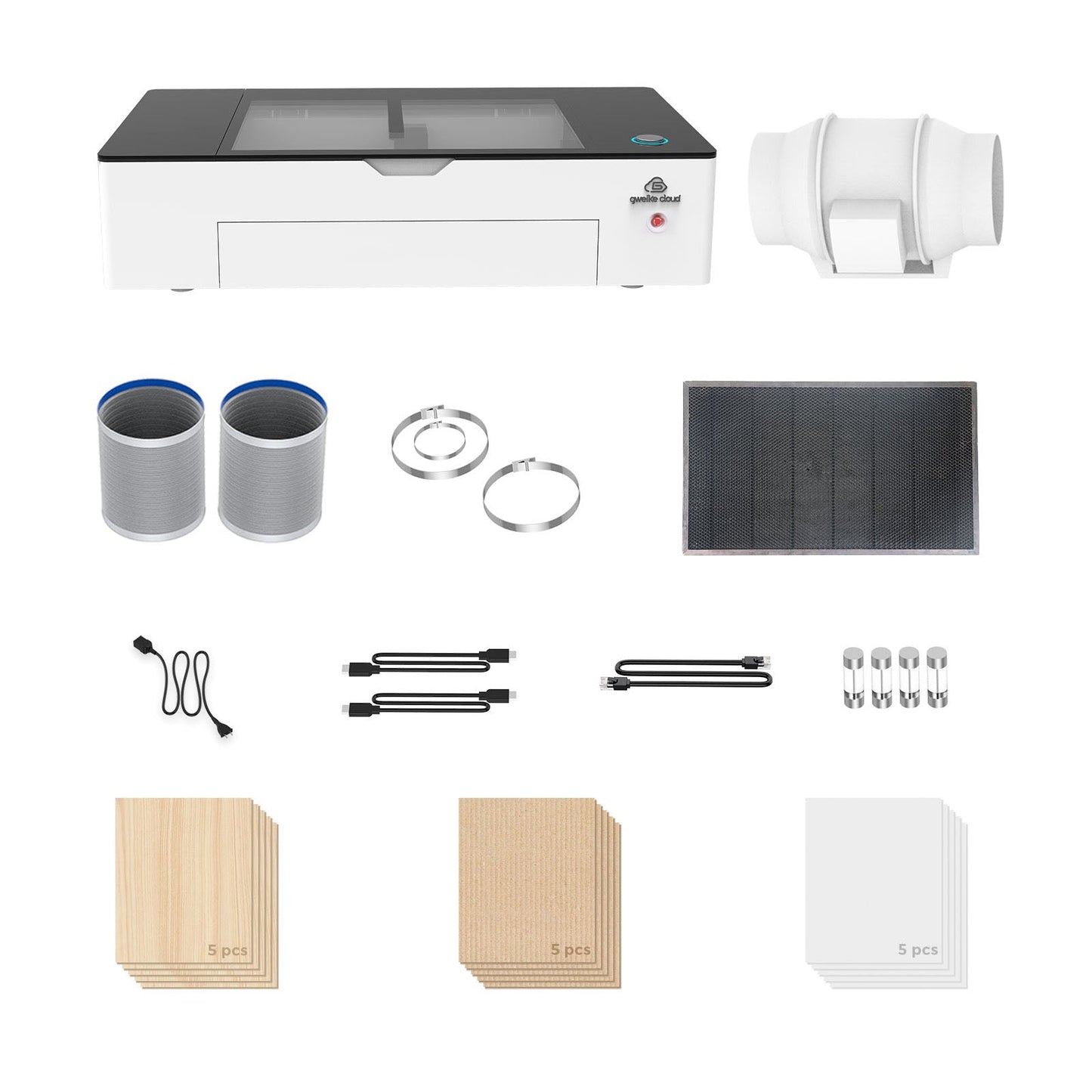 Gweikecloud – CO₂-Laserschneider & -gravierer (50 W), Basic