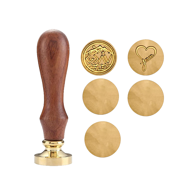 Blank Wax Seal Stamp Kit 5PCS