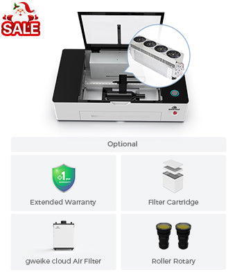 Gweikecloud – Metallrohr-Rotations-Laserschneider & -gravierer (38 W), RF