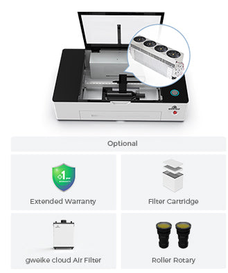 Gweikecloud – Metallrohr-Rotations-Laserschneider & -gravierer (38 W), RF