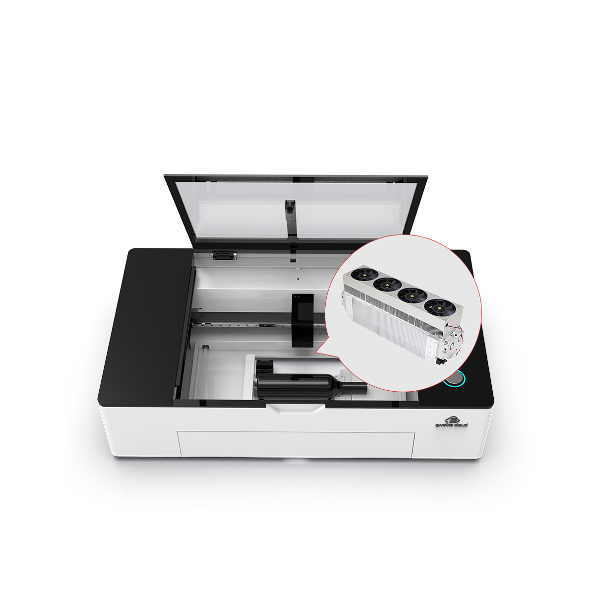 Gweikecloud – Metallrohr-Rotations-Laserschneider & -gravierer (38 W), RF